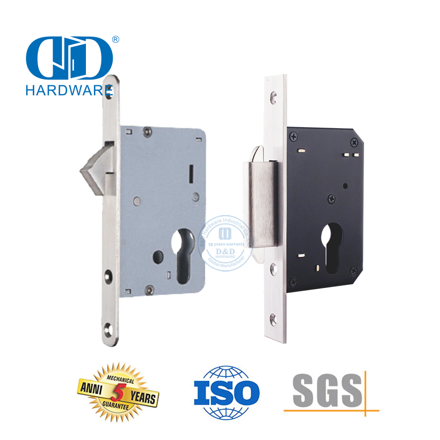 Residential Building Wooden Sliding Door Single Double Hook Lock