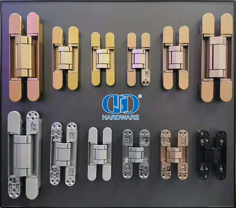 Zinc Alloy Satin Nickel Concealed Hidden Door Hinge for outside DoorDDCH007 Buy Concealed