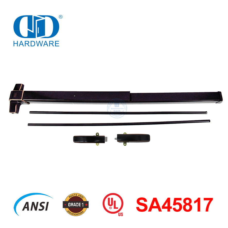 Safety Vertical Rod UL305 Emergency Panic Hardware Door Bar