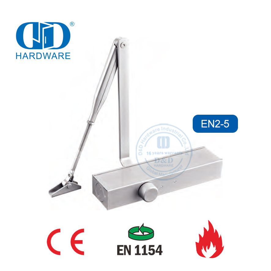 CE EN1634 Fire Proof 2 Hours Hydraulic Arm Metal Wood Door Closer