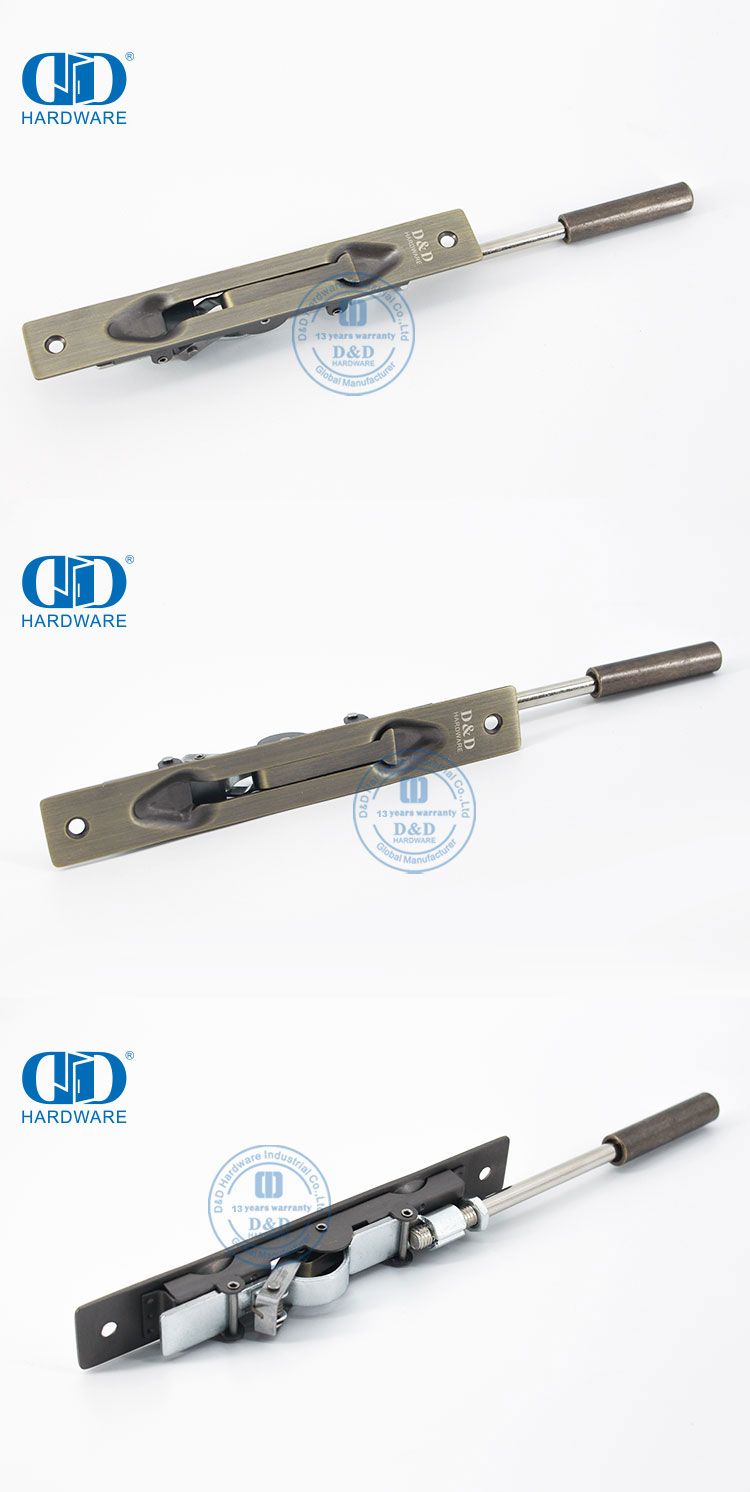 Stainless Steel Antique Brass Finish Flush Bolt for Metal DoorDDDB011