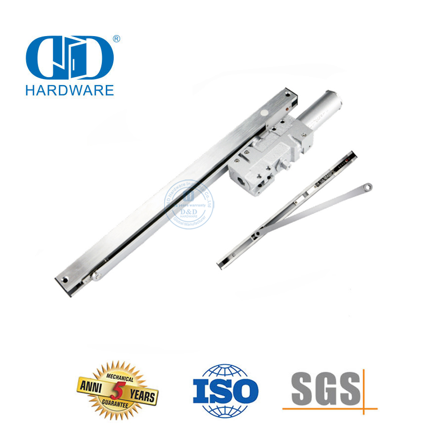 90 Degree Opening Quiet Cast Iron Electric Slide Arm Door Closer